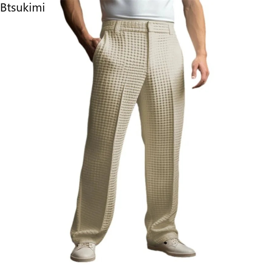 Fino | Atmungsaktive, Elegante & Bequeme Herren Waffelhose 6