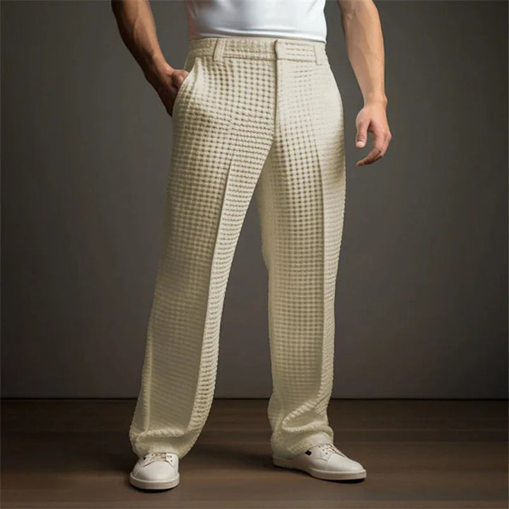Fino | Atmungsaktive, Elegante & Bequeme Herren Waffelhose 7