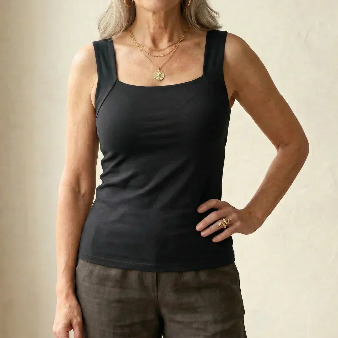 Fiona | Elegantes, Bequemes &amp; Unterstützendes Tanktop Damen Weiß 0