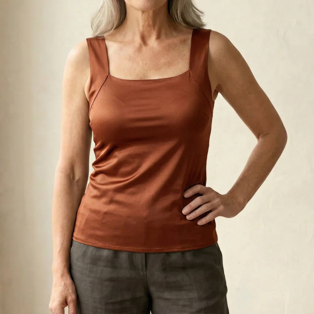 Fiona | Elegantes, Bequemes &amp; Unterstützendes Tanktop Damen Weiß 2