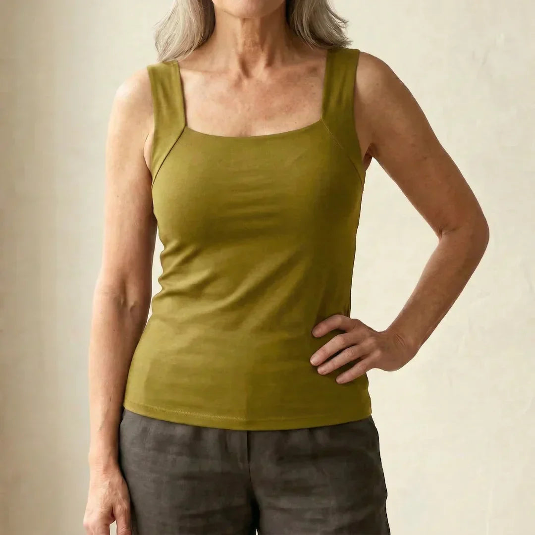 Fiona | Elegantes, Bequemes &amp; Unterstützendes Tanktop Damen Weiß 5
