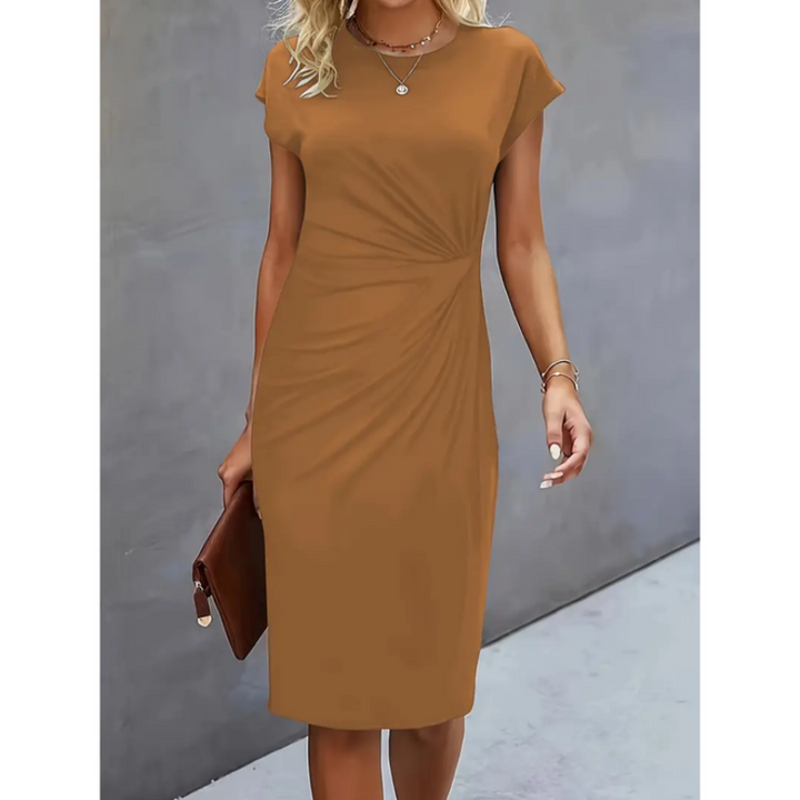 Fiona | Figurschmeichelndes und stilvolles Damen-Midikleid 4