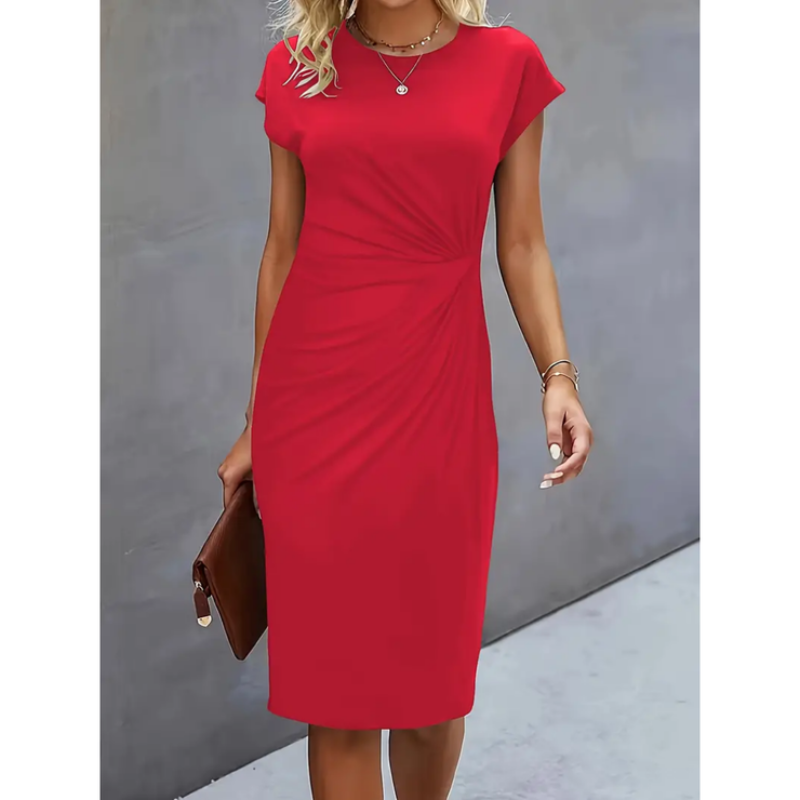 Fiona | Figurschmeichelndes und stilvolles Damen-Midikleid 6