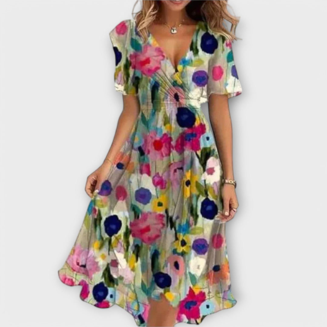 Flaris | Elegantes Wickelkleid Festlich 3