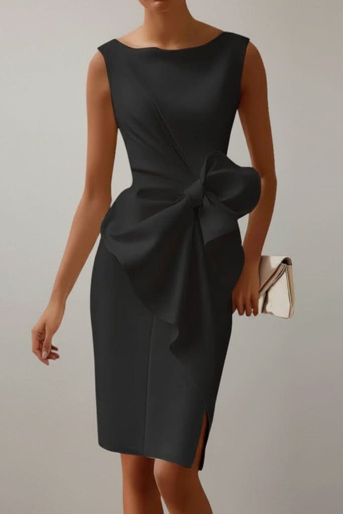 Fleur | Elegantes Midikleid mit auffälliger Schleife 5