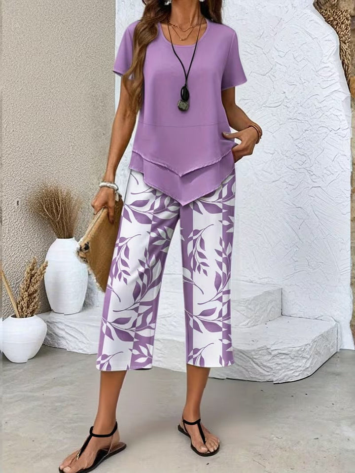 Flora | Elegantes, Bequemes Damen Set – Botanisches Twin Set für Sommerlichkeit 3