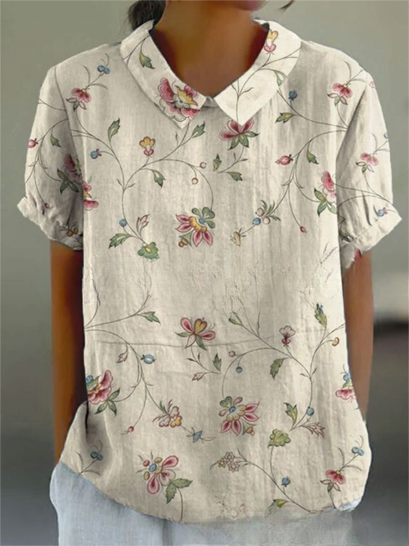 Florien | Langärmlige Bluse mit Vintage-Blumenmuster 12