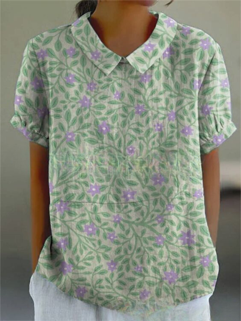 Florien | Langärmlige Bluse mit Vintage-Blumenmuster 3
