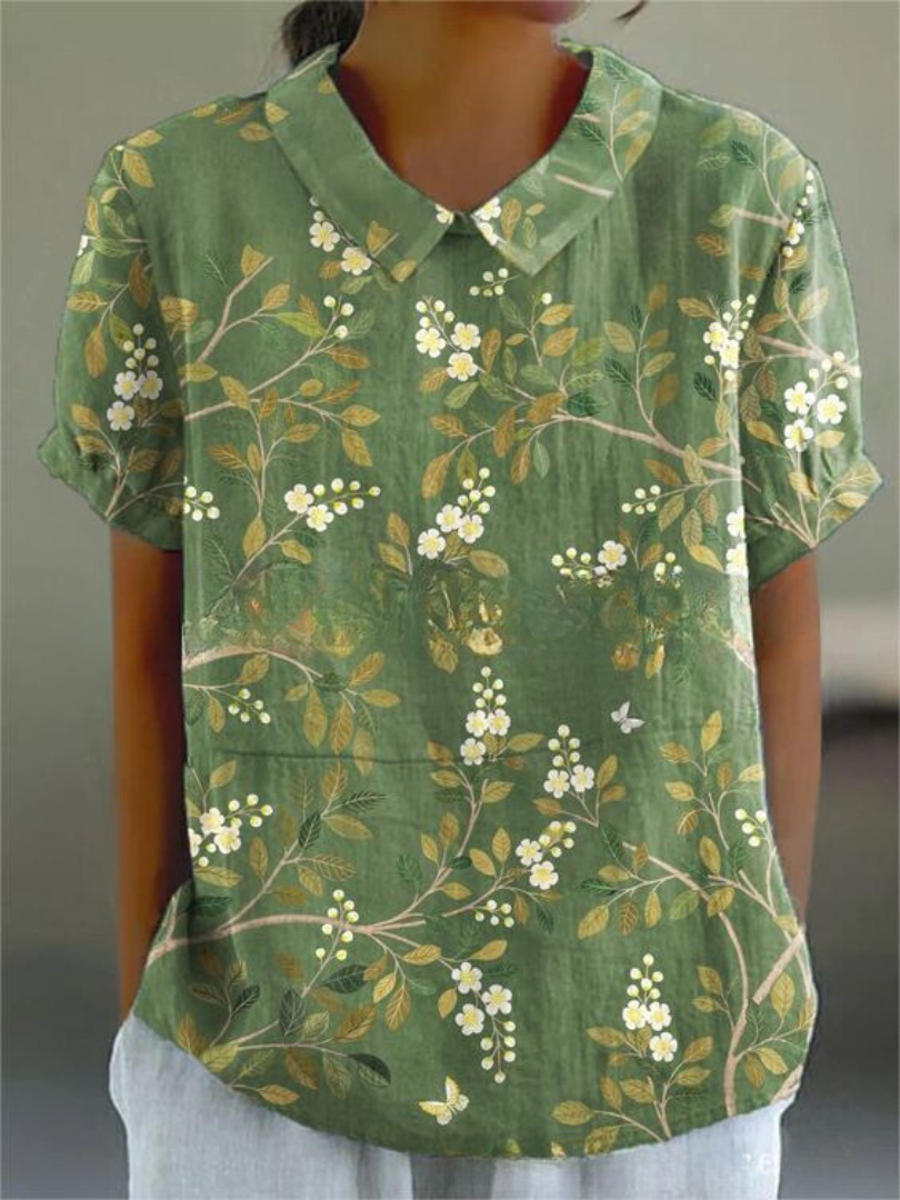 Florien | Langärmlige Bluse mit Vintage-Blumenmuster 5