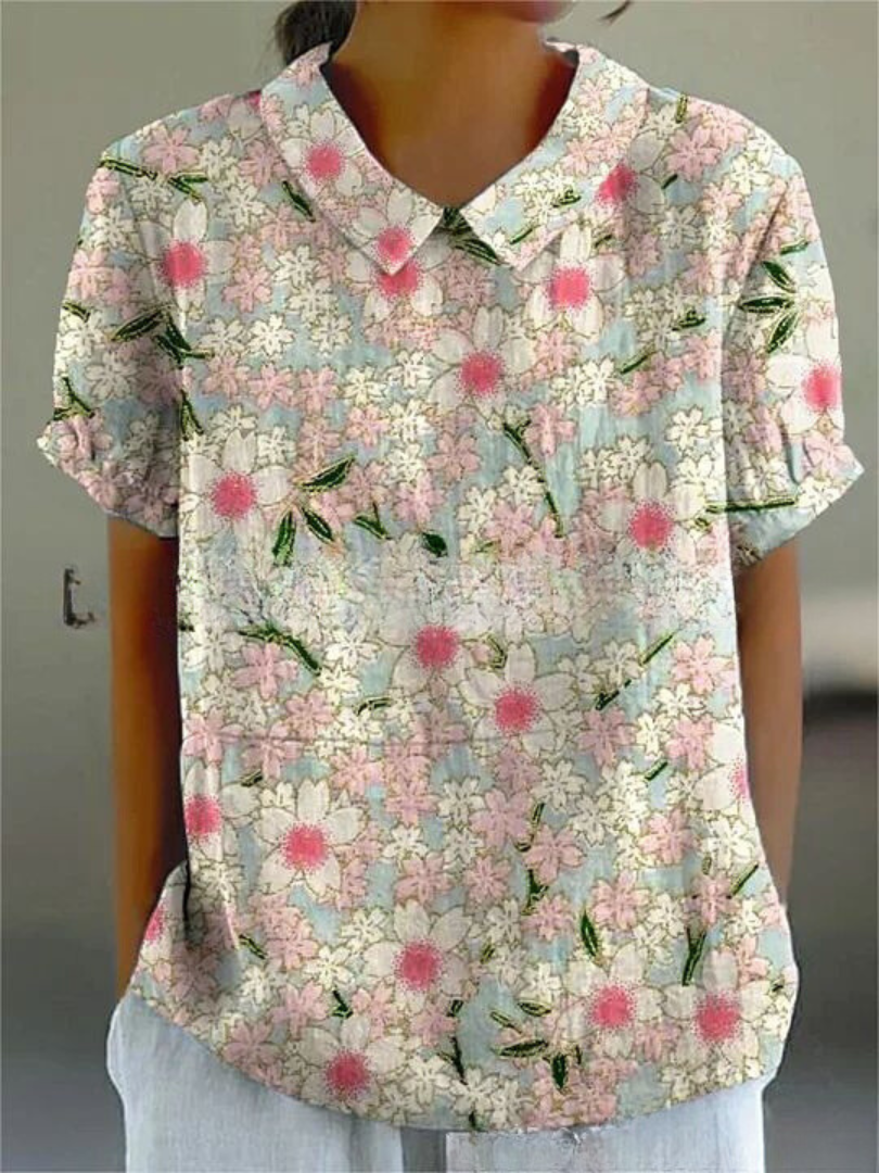 Florien | Langärmlige Bluse mit Vintage-Blumenmuster 6