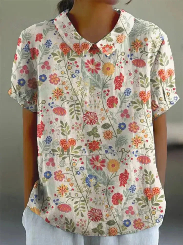 Florien | Langärmlige Bluse mit Vintage-Blumenmuster 9
