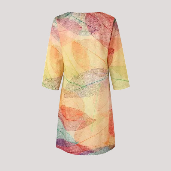 Franziska | Bequemes und lässiges Kleid mit botanischem Print 2