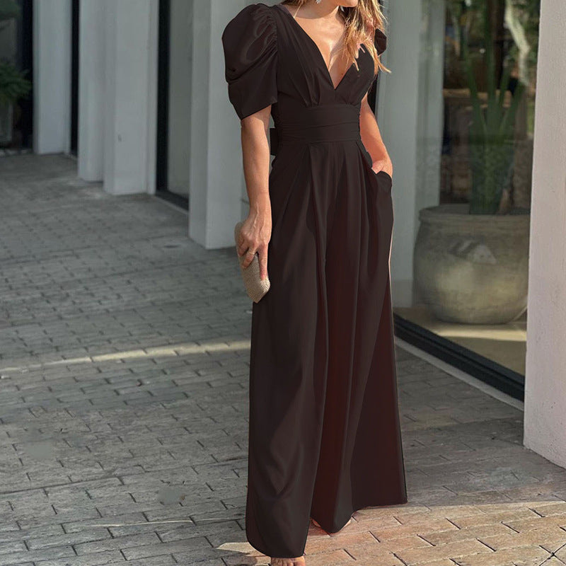 Freya | Eleganter, Femininer &amp; Bequemer Damen-Overall mit weitem Bein 1