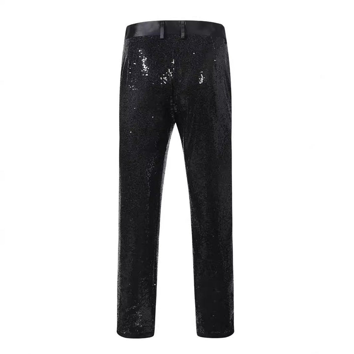 Glareon | Herren Hosen Pailletten Glamourös Modern Fit 3