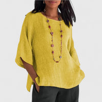 Leonie | Elegant and Comfortable Crew Neck Blouse