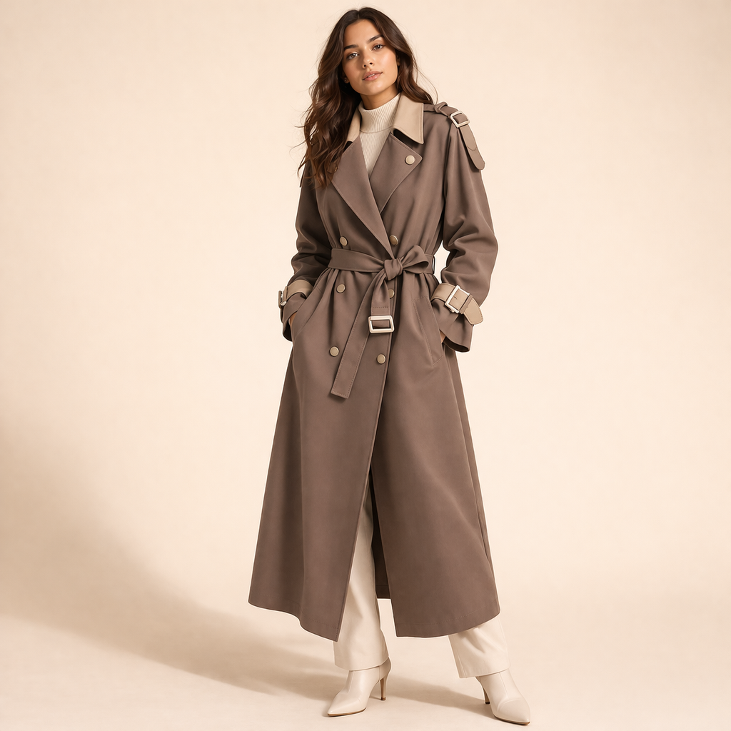 Guusje | Stilvoller und bequemer langer Trenchcoat 1