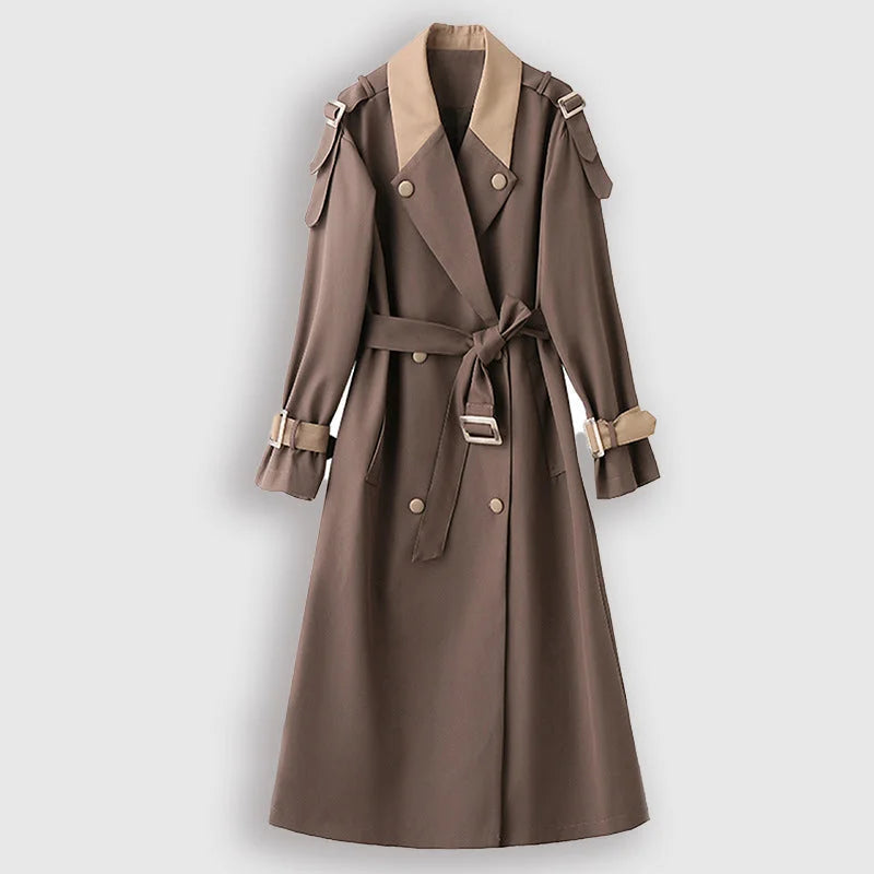 Guusje | Stilvoller und bequemer langer Trenchcoat 3