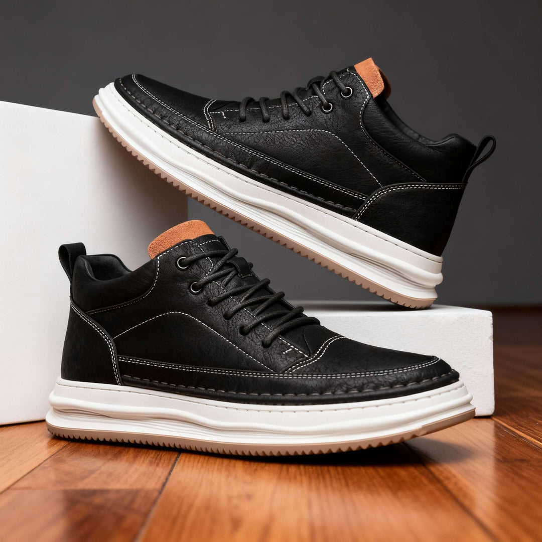 Harlow | Elegante, Bequeme Herren Sneaker aus Strukturiertem Leder 4