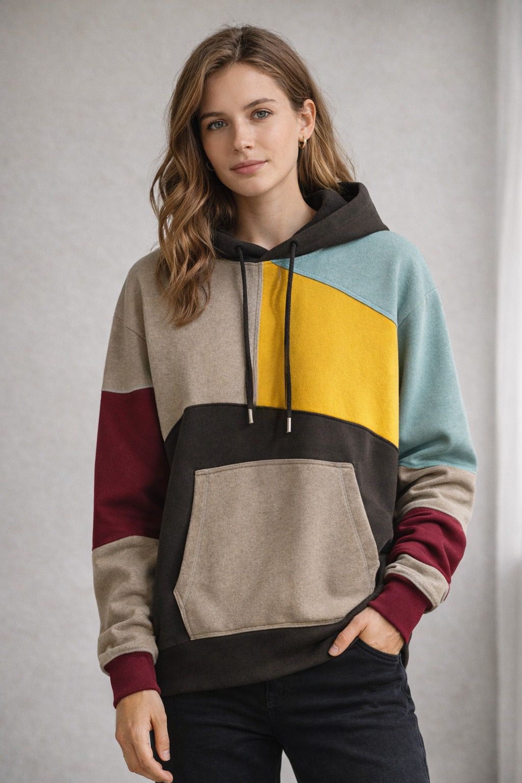 Heidi | Bequemer, Stilvoller Hoodie für Damen – Modisches Color-Block-Design 2