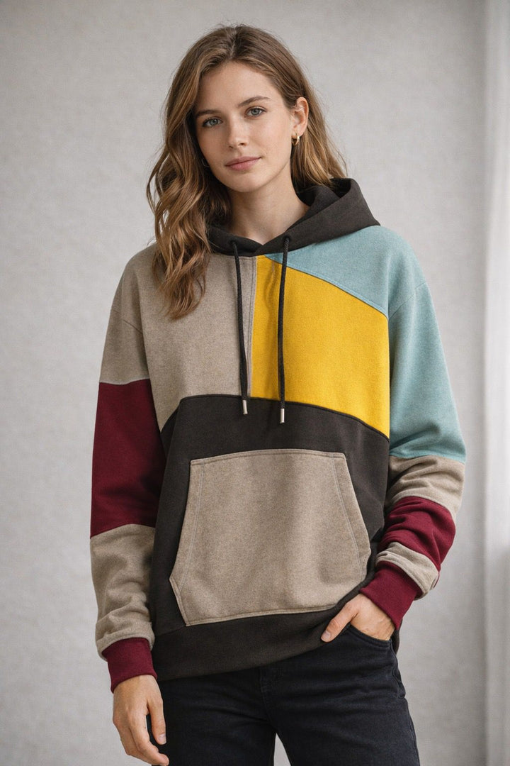 Heidi | Bequemer, Stilvoller Hoodie für Damen – Modisches Color-Block-Design 2