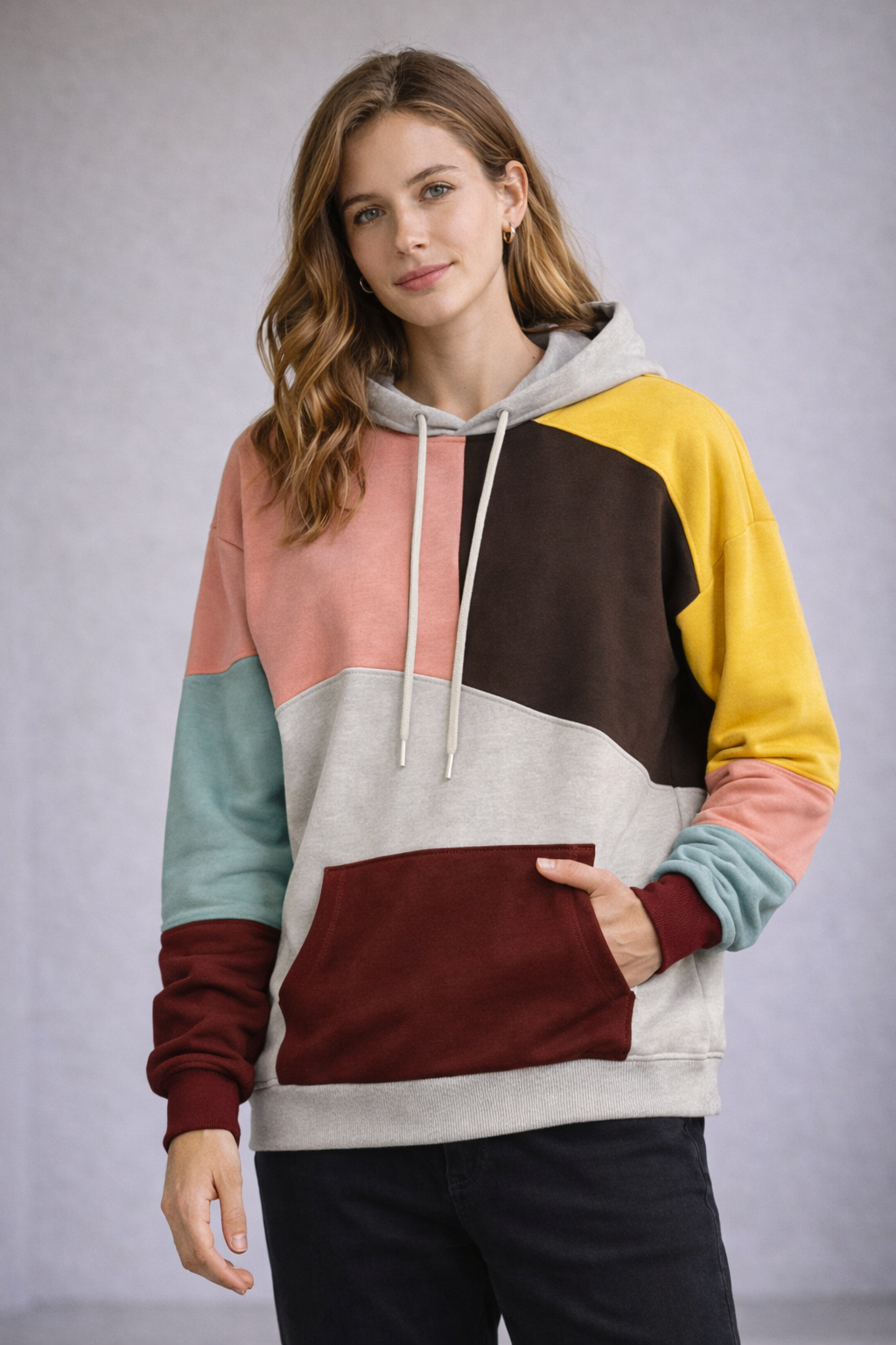 Heidi | Bequemer, Stilvoller Hoodie für Damen – Modisches Color-Block-Design 8