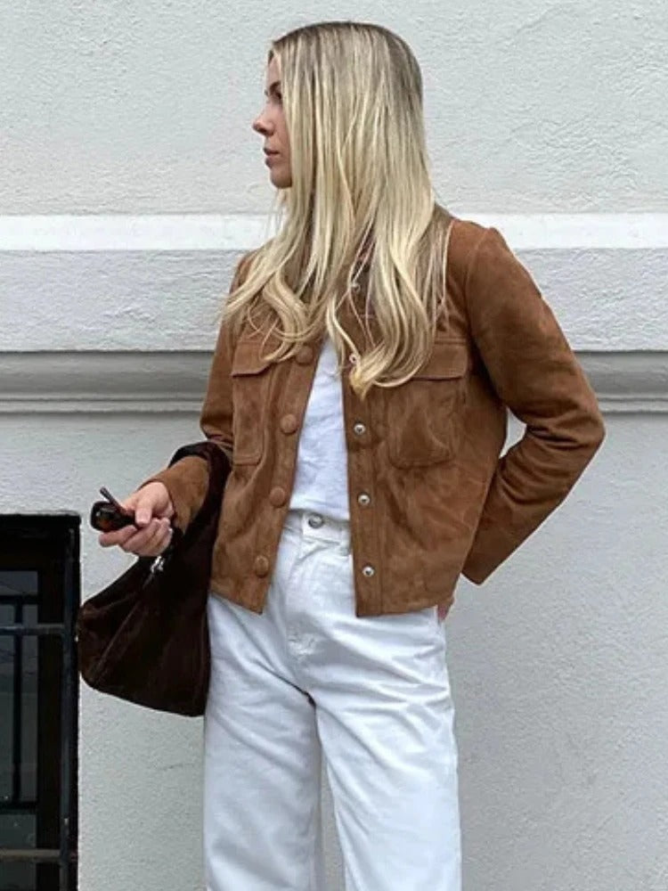 Helena | Bequeme und zeitlose Wildlederjacke 6