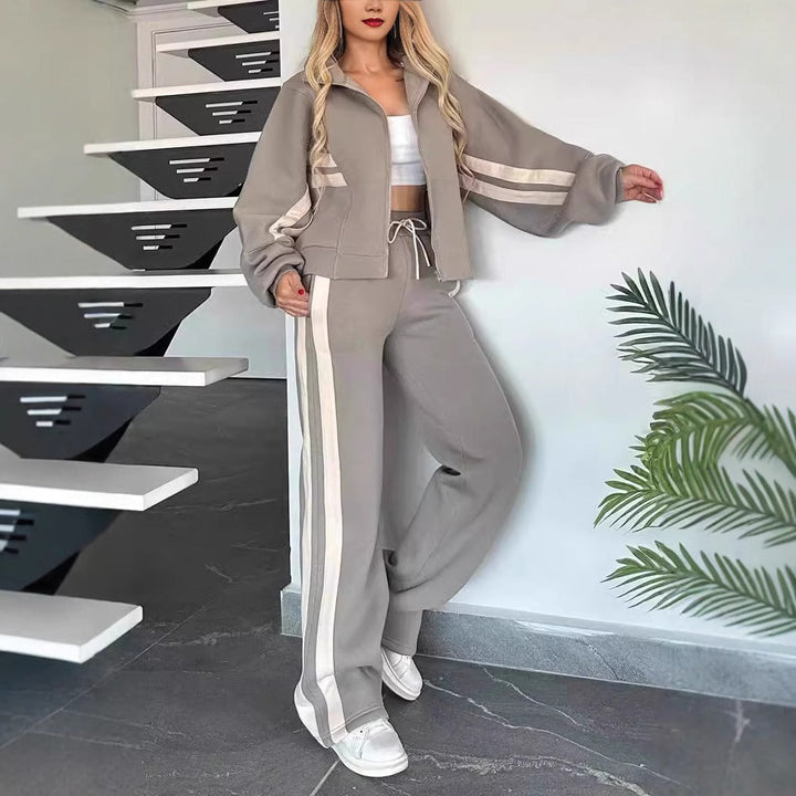 Hera | Atmungsaktiver, Stilvoller Damen Trainingsanzug – Bequemes Jogginganzug Set 4