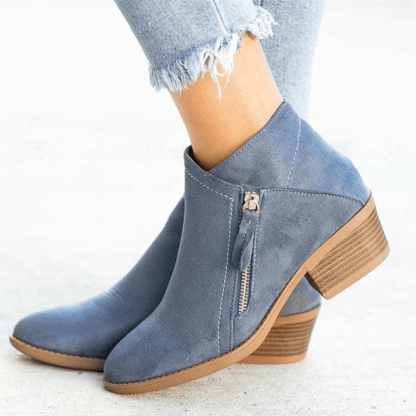 Isabella | Elegante und komfortable Stiefeletten mit niedrigem Absatz 0