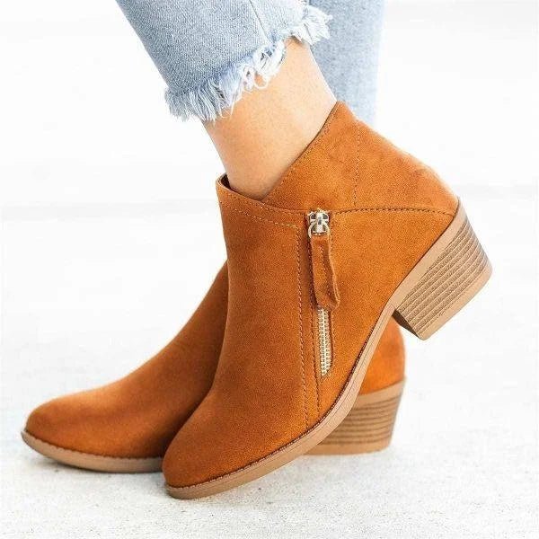 Isabella | Elegante und komfortable Stiefeletten mit niedrigem Absatz 1