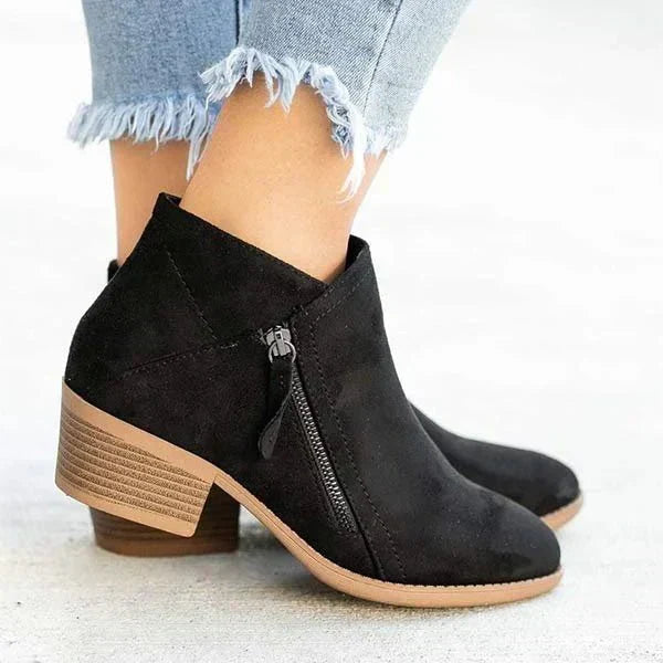 Isabella | Elegante und komfortable Stiefeletten mit niedrigem Absatz 4