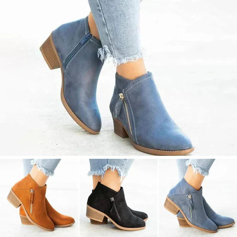 Isabella | Elegante und komfortable Stiefeletten mit niedrigem Absatz 5