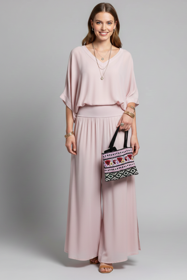 Isabella | Eleganter, Luftiger Zweiteiler Damen Set mit V-Ausschnitt für Sommer 8