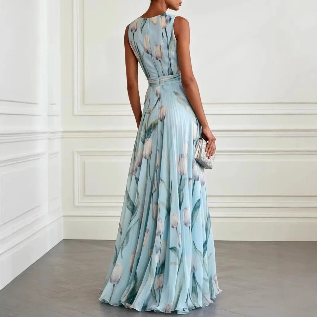 Isabella | Elegantes, Fließendes &amp; Romantisches Maxi-Wickelkleid 2