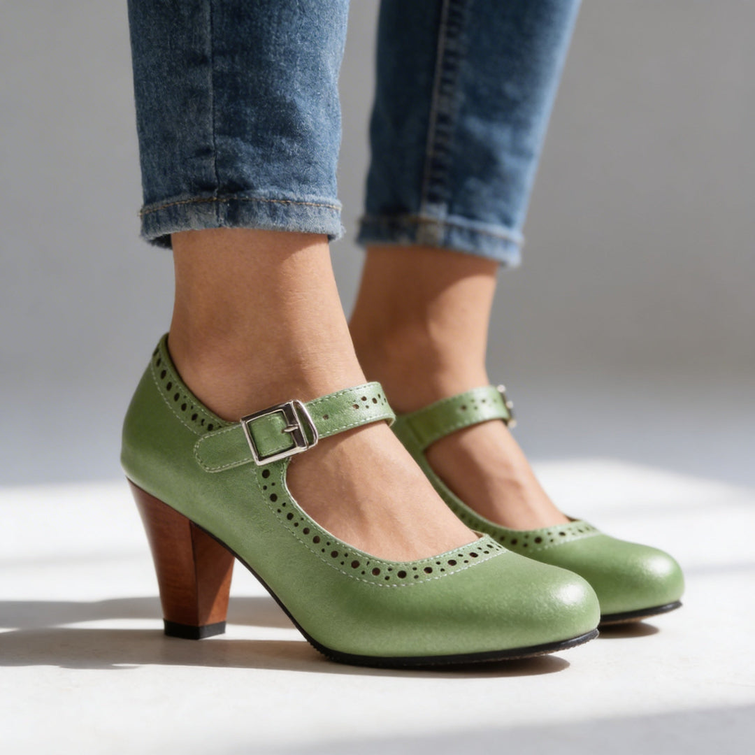 Isabella | Mary Jane Pumps Blockabsatz Elegant Komfortabel 8