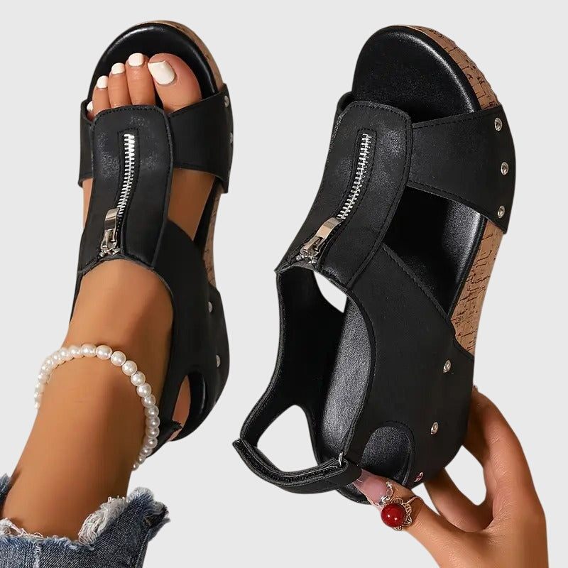 Isabella | Orthopädische Sandale mit Reißverschluss für Damen – Komfortabel &amp; Stilvoll 0