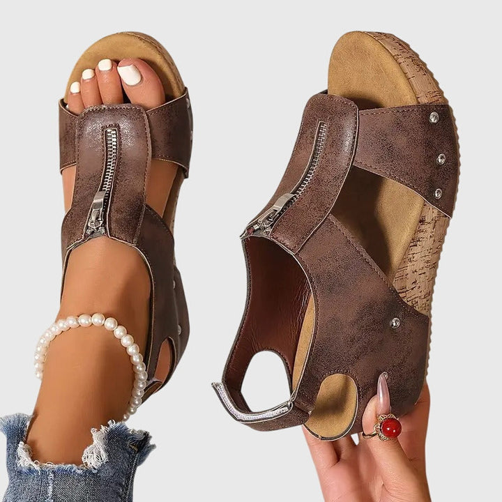 Isabella | Orthopädische Sandale mit Reißverschluss für Damen – Komfortabel &amp; Stilvoll 2