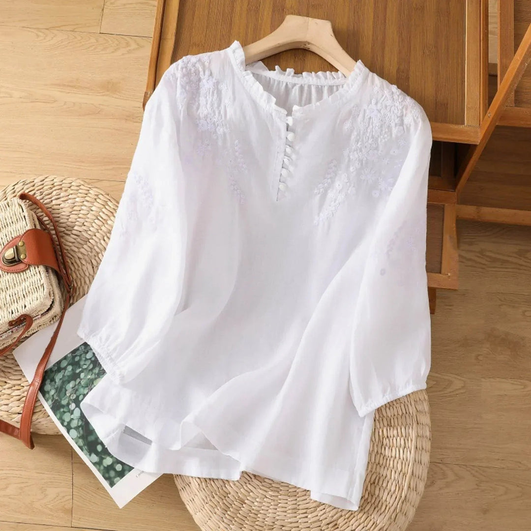 Isabella | Romantische und zeitlose Blumenmuster Bluse 1