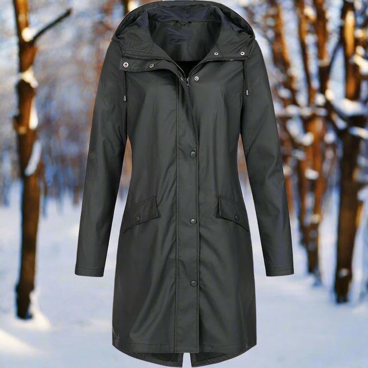 Isabella | Wetterfeste & Bequeme Damen Regenjacke mit Kapuze 0