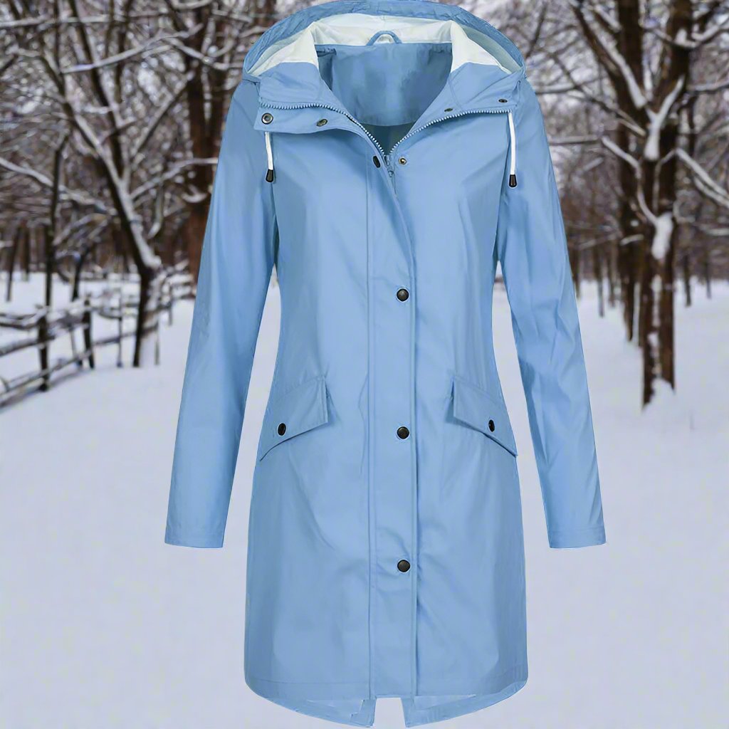 Isabella | Wetterfeste & Bequeme Damen Regenjacke mit Kapuze 2