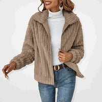 Emilia | Kuschelige Plüsch-Strickjacke Mit Eleganter Oversize-Passform