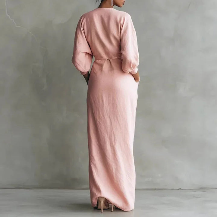 Isla | Elegantes Maxikleid Langarm – Raffiniert & Vielseitig für Festliche Anlässe 1