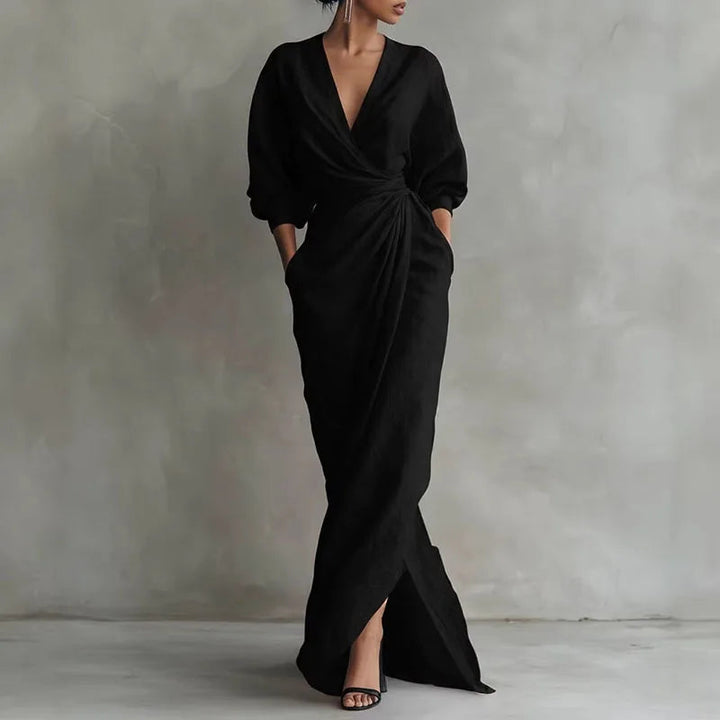 Isla | Elegantes Maxikleid Langarm – Raffiniert & Vielseitig für Festliche Anlässe 4
