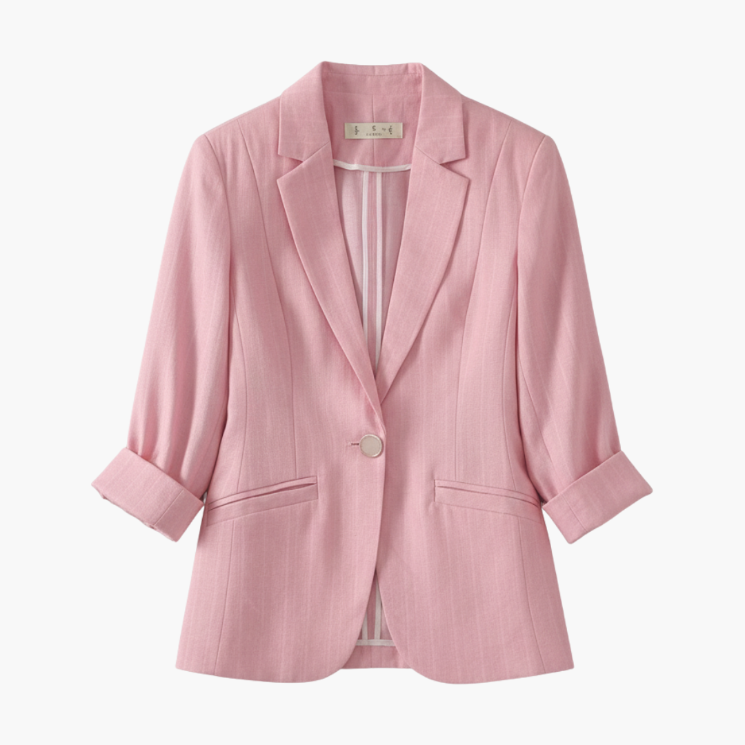 Jasmin | Eleganter, Maßgeschneiderter Blazer Damen in Zartrosa 1