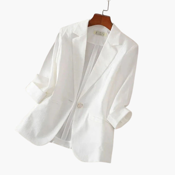 Jasmin | Eleganter, Maßgeschneiderter Blazer Damen in Zartrosa 2