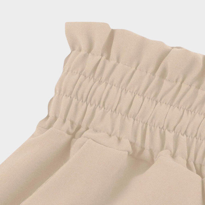 Jasmin | Fließende, Elegante & Bequeme Stoffhose Damen – Weiße Palazzo-Hose 8