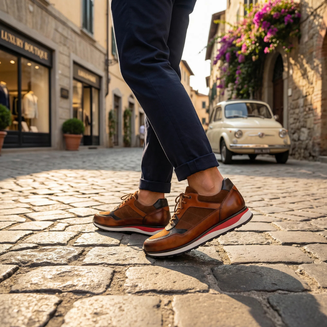 Jasper | Elegante & Bequeme Herren Sneaker aus Leder und Wildleder 4
