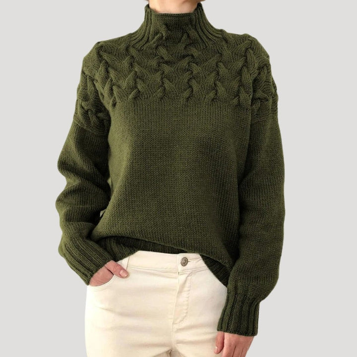 Johanna | Bequemer und warmer Zopfstrick-Rollkragenpullover 8