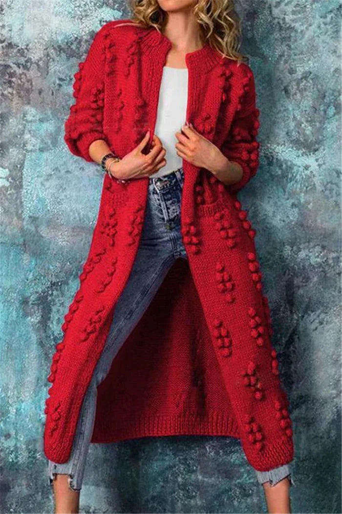 Johanna | Trendiger und stilvoller langer Strickjacke 1