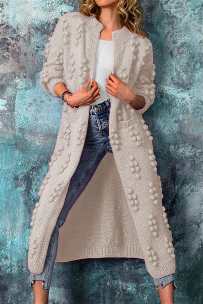 Johanna | Trendiger und stilvoller langer Strickjacke 6