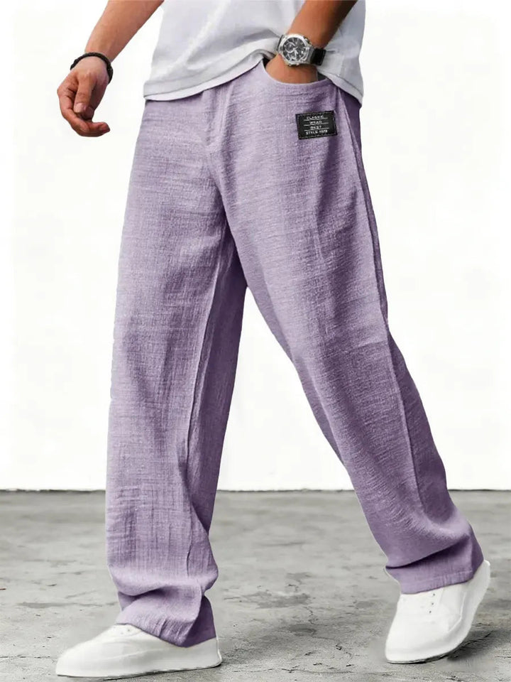 Jovian | Leinenhose Herren Atmungsaktiv Relaxed Fit Sommer Stil 2
